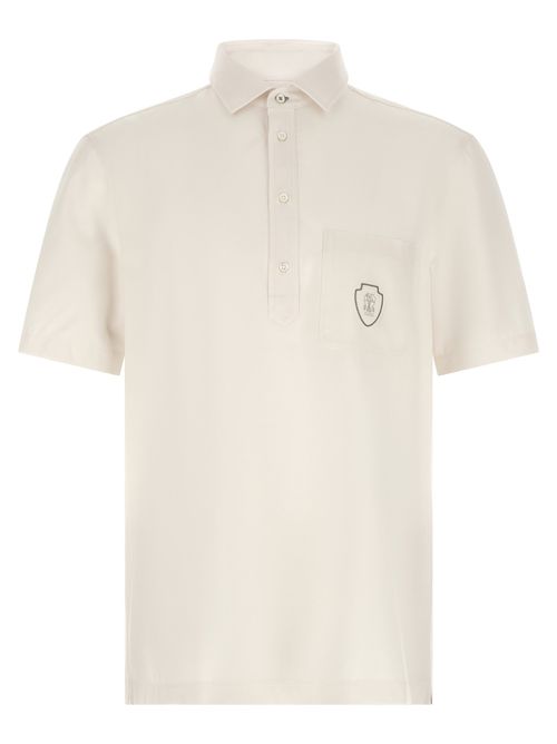 Virgin Wool Polo Shirt — White