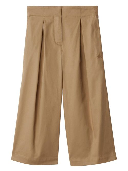 EKD pleated cotton trousers - Brown