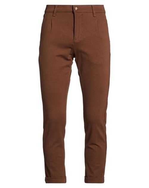 Man Pants Dark brown Size 30 Viscose, Polyamide, Elastane