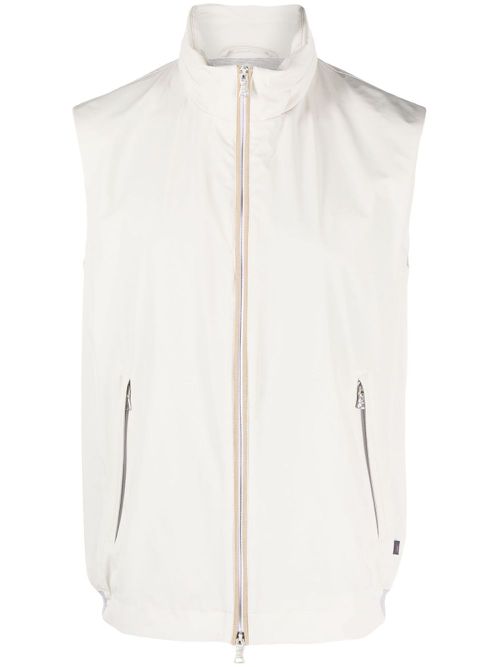 Save The Sea zip-up waistcoat - Neutrals