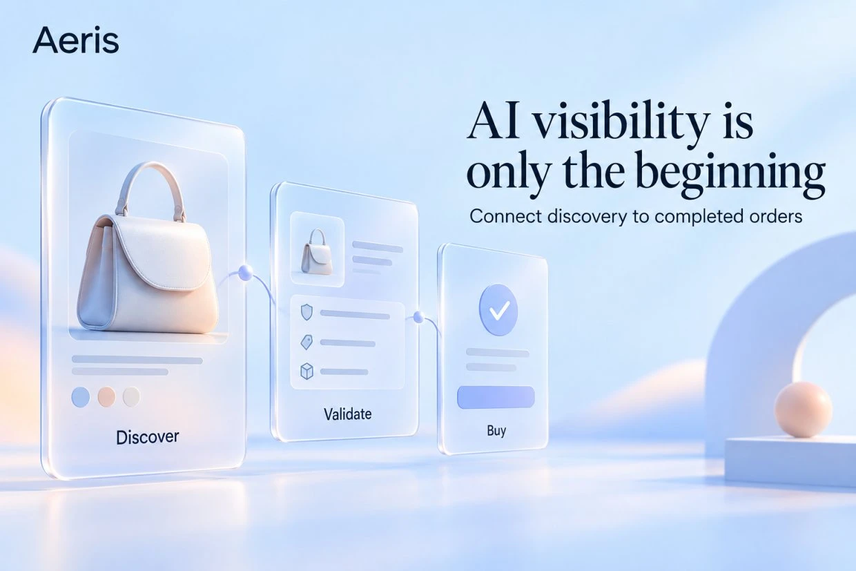 AI Visibility Is Only the Beginning: Connect Discovery to Completed Orders