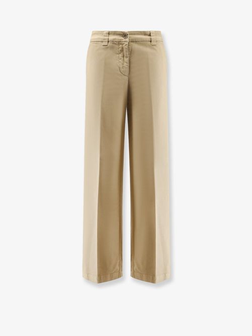 Cotton Trousers — Beige