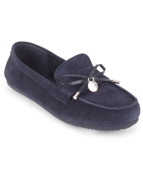 Women's Bergdorf Suede Slip-On Loafers - Navy