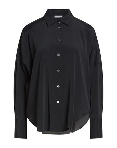 Woman Shirt Black Size S Acetate, Silk, Elastane