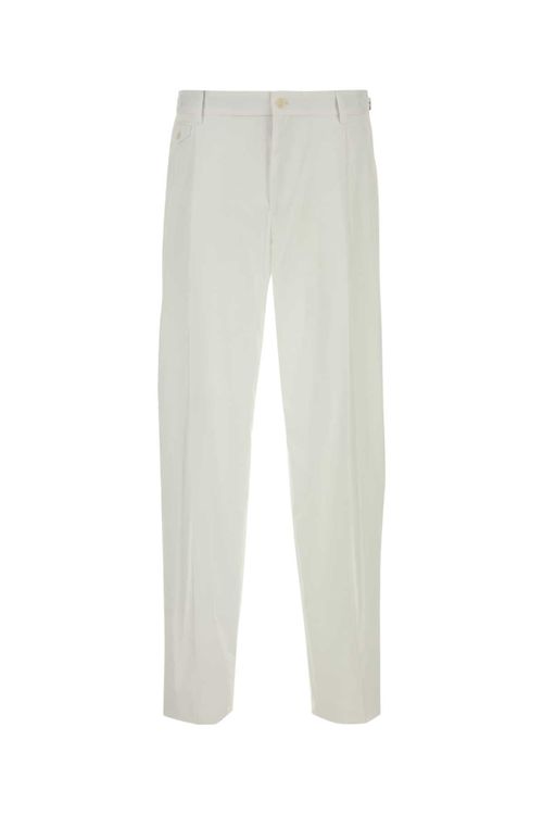 White Cotton Trousers — White