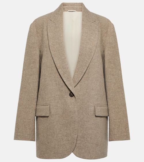 Single-breasted yak wool blazer