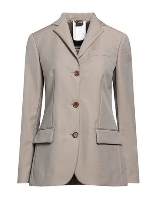 Woman Blazer Taupe Size 4 Superkid mohair, Wool