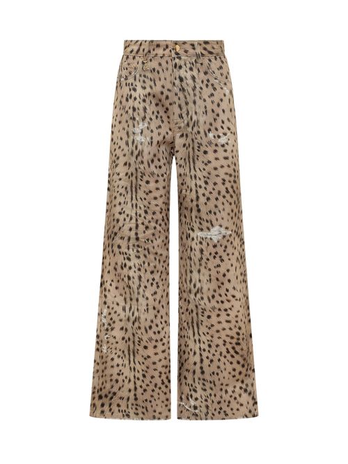 Jet Set Animal Print Denim Pants