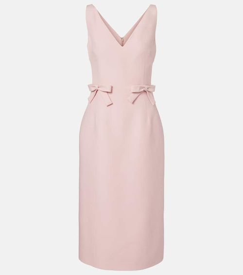 Crepe Couture bow-detail midi dress