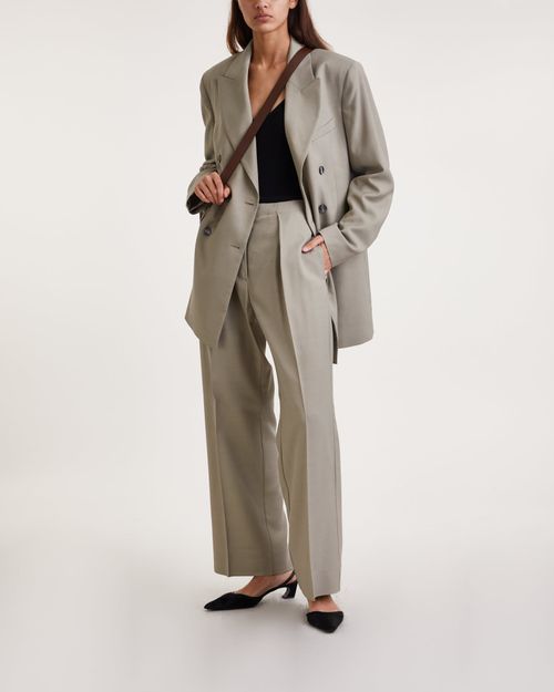 Acne Studios Trousers Herringbone Suit Grey