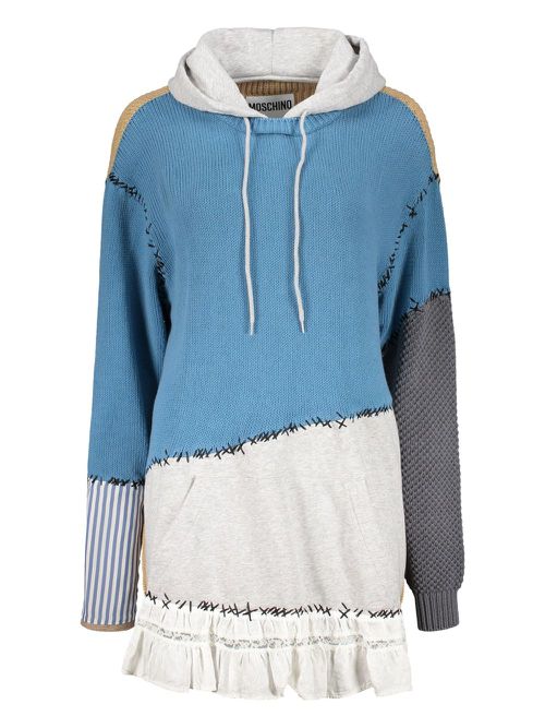 Ribbed oversize sweatshirt - Blue