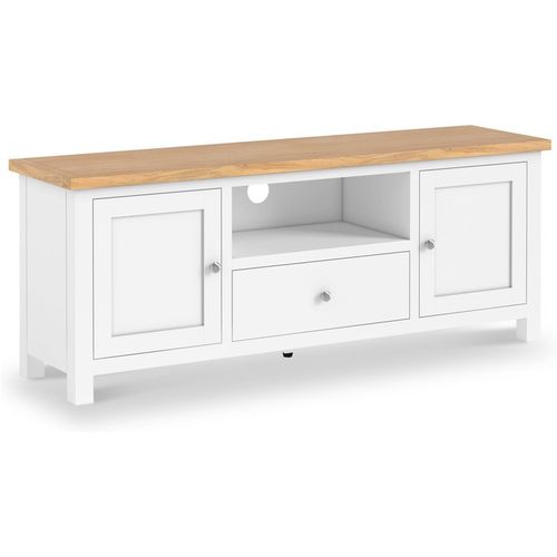 Farro XL 150cm TV Stand for Living Room | White Cream Grey | Roseland