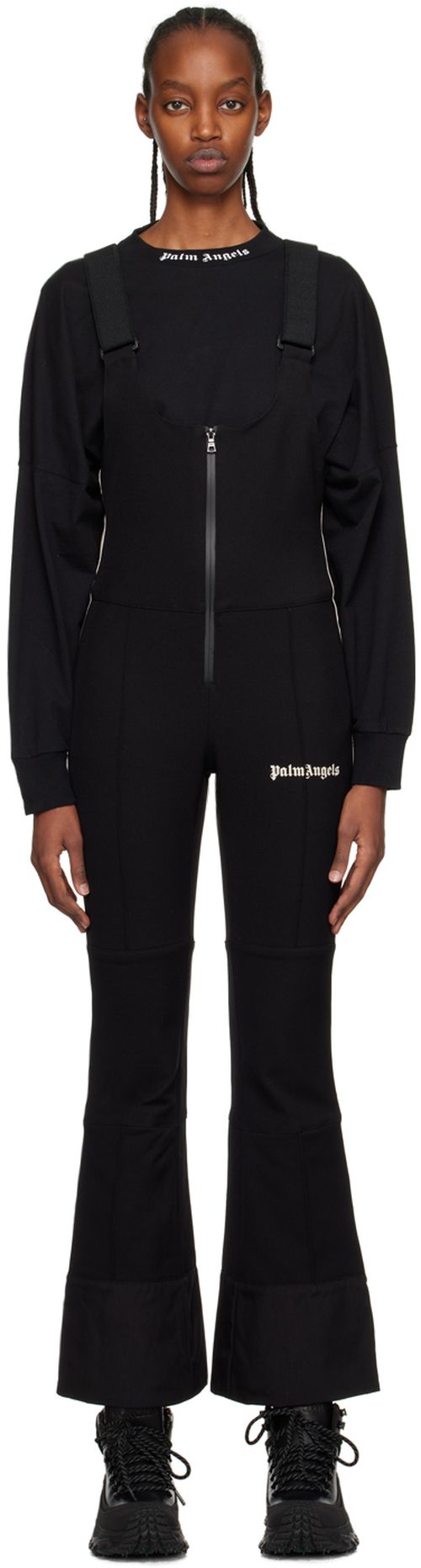 Black track jumpsuit
