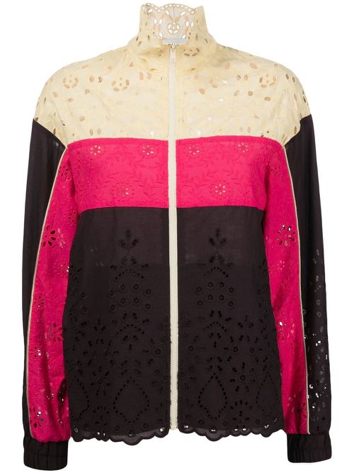 Colour-block track jacket - Multicolour