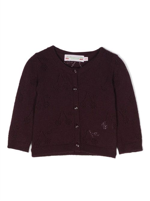 Button-up cashmere cardigan - Purple