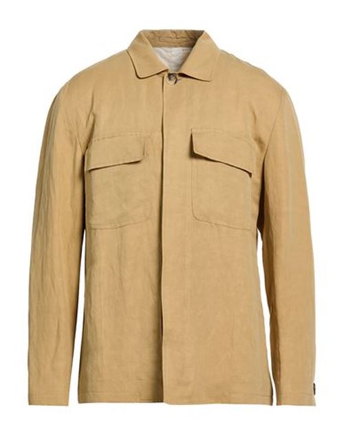 Man Shirt Sand Size M Linen, Tencel