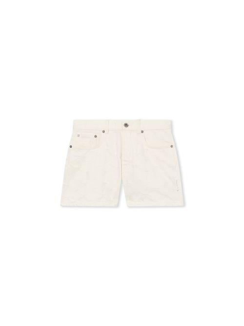 Star Jacquard Doll Denim Shorts - Female Denim White Star