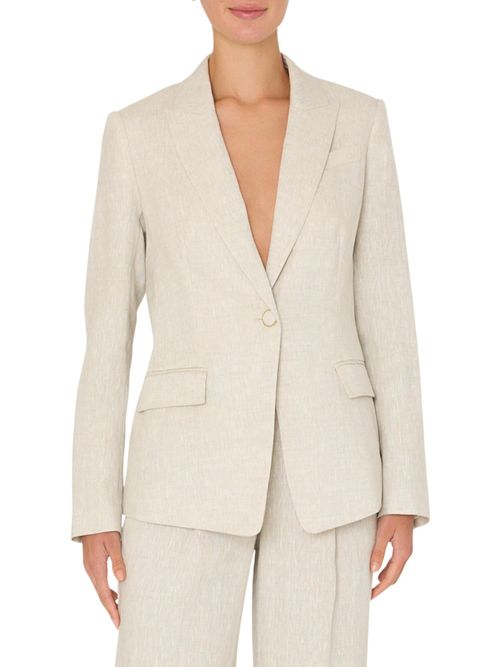 Alexa Linen Blazer In Natural
