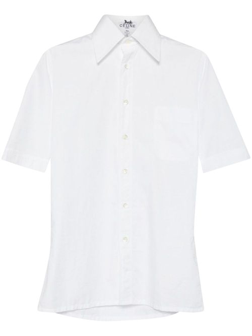 Cotton poplin shirt - White