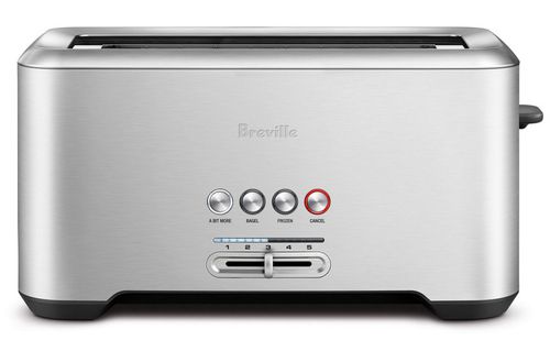 Bit More Stainless Steel Long Slot 4-Slice Toaster