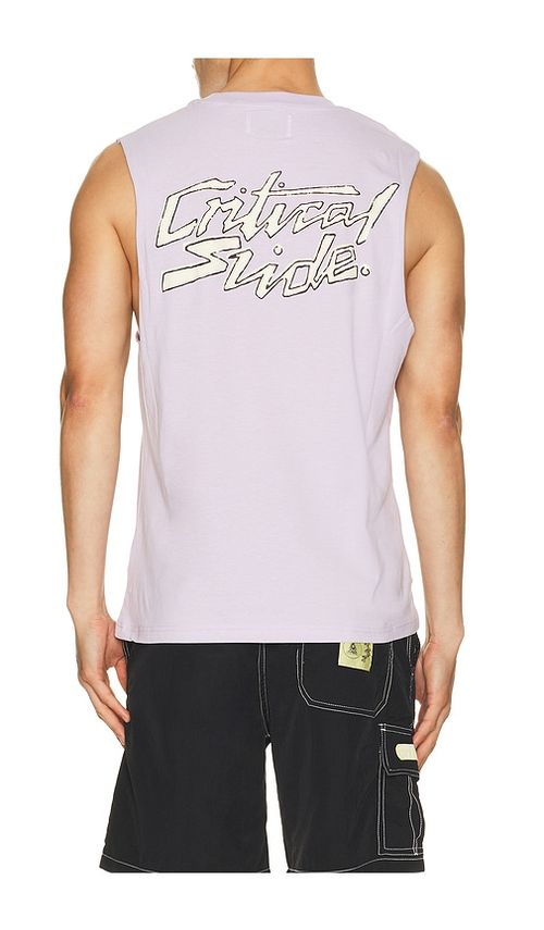 Critical Slide Electric Muscle Tank in Purple. L. Also in M, S, XL/1X