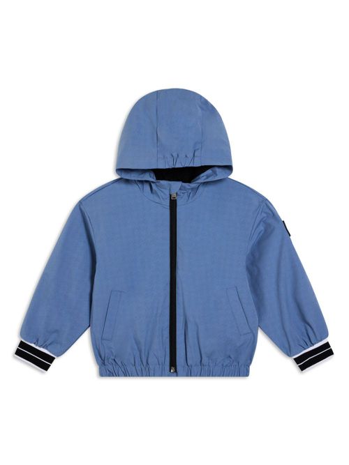 Logo-appliqué windbreaker - Blue