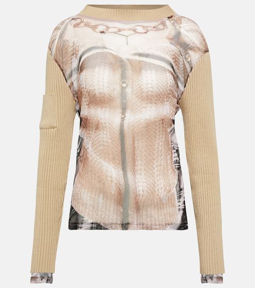 X Jean Paul Gaultier Trompe L'Oeil top