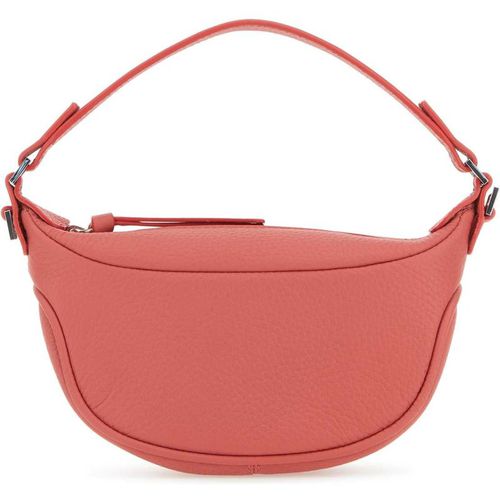 By Far Salmon Leather Mini Ami Handbag