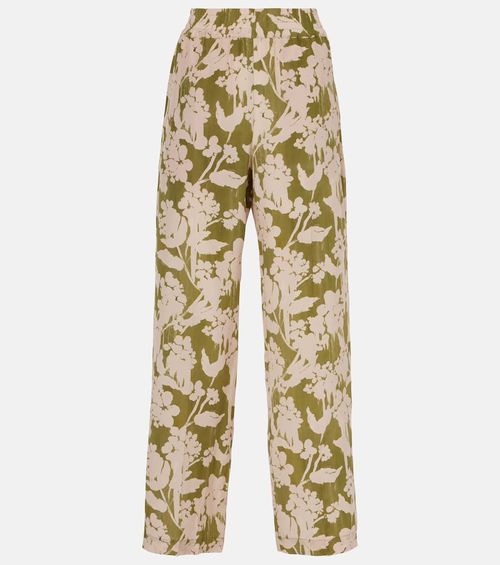 Silk pajama pants