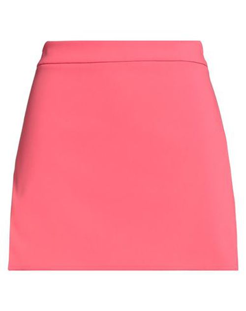 Woman Mini skirt Coral Size 8 Polyester, Elastane