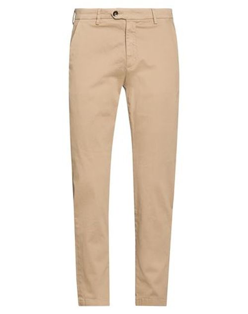 Man Pants Beige Size 28 Cotton, Elastane