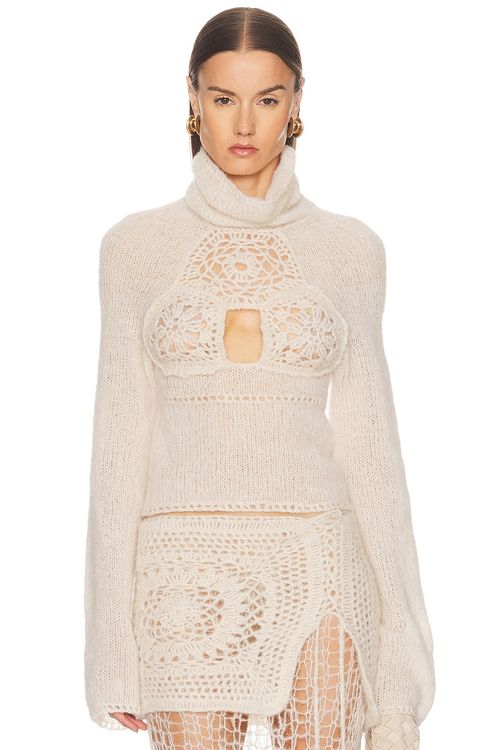 Karen Arcanjo Anja Sweater in Cream - Cream. 38/40 also in