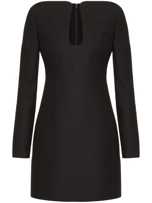 Crepe Couture short dress - Black