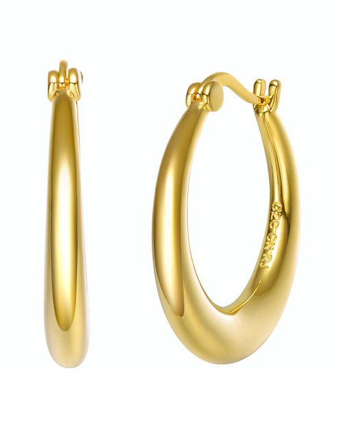 14K Plated Hoops