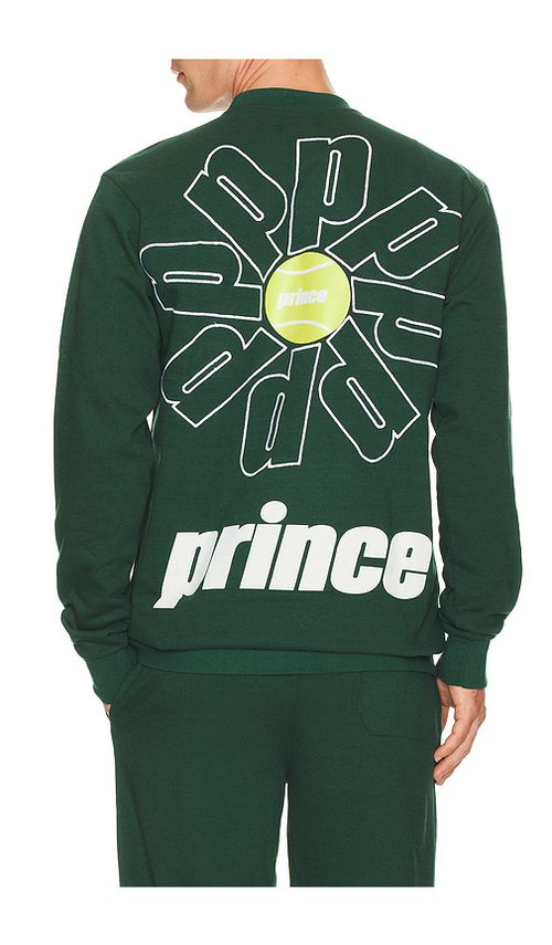 Prince Tennis Fleece Crew Neck Sweatshirt in Green. - M also in