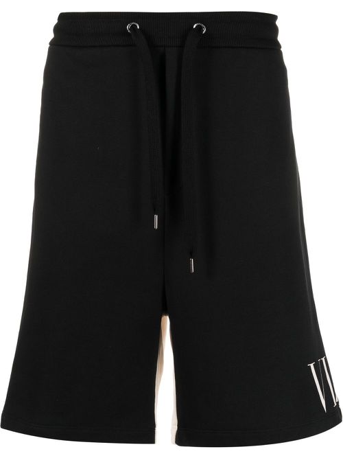VLTN two-tone track shorts - Black