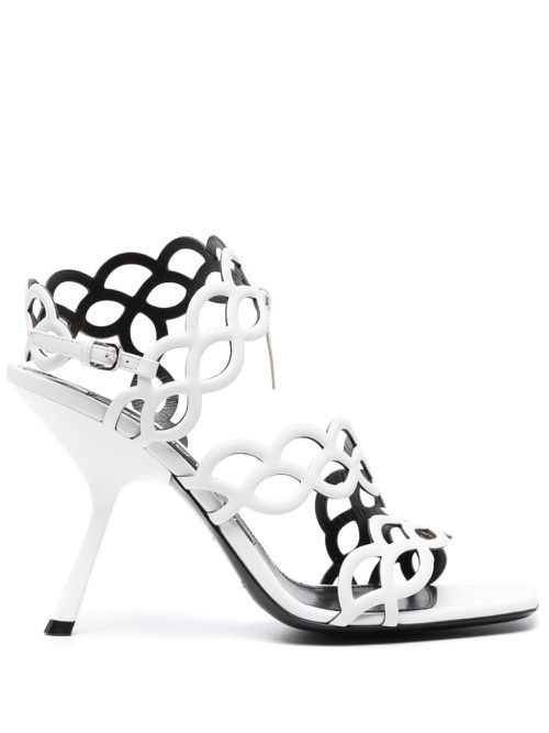 Sr Mermaid 100mm sandals - White