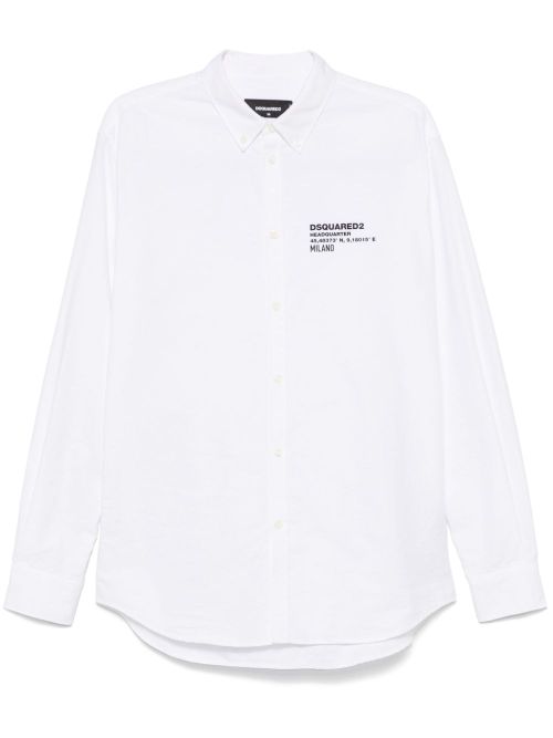 Logo-print shirt - White