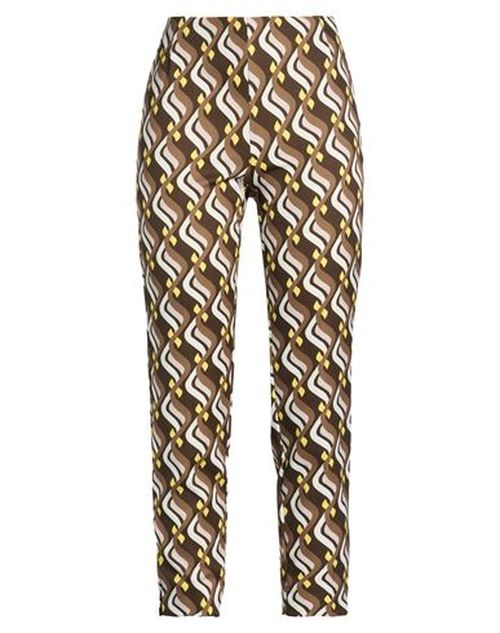 Malìparmi Woman Pants Chocolate brown Size 4 Polyester, Elastane