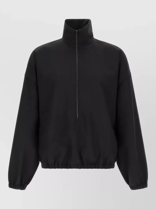 Fear Of God - sweatshirt half zip high collar design