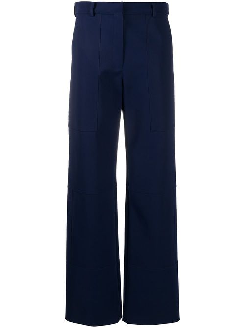 Straight-leg trousers - Blue