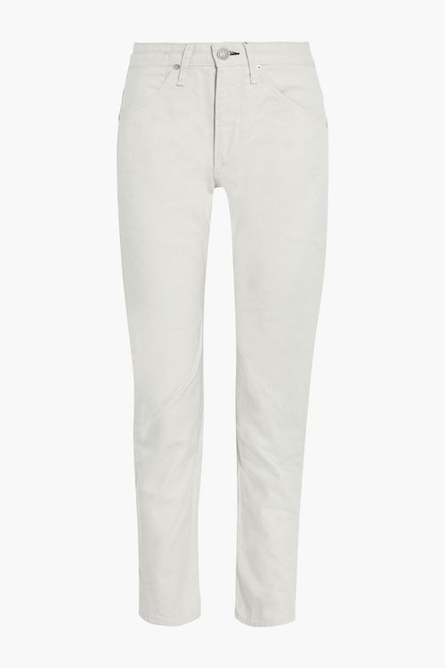 Rag & bone - Engineer high-rise straight-leg jeans - Gray - 24