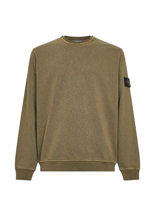 Badge Cotton Crewneck Sweatshirt