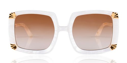 Anna-Karin Karlsson STRAWBERRY MOON Pearl Men's Sunglasses White Size 52