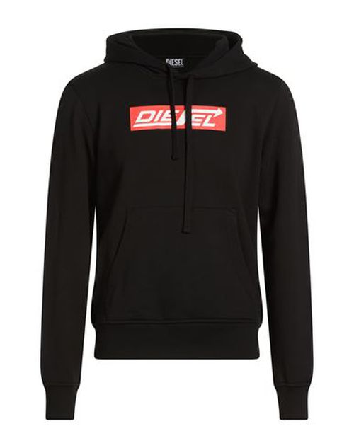 Man Sweatshirt Black Size M Cotton, Elastane