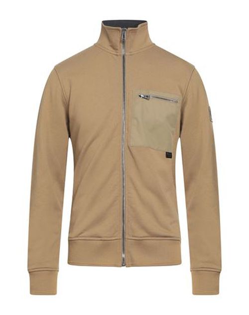 Man Sweatshirt Khaki Size M Cotton, Elastane