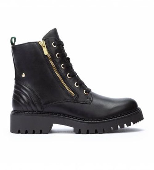 Pikolinos for woman. W6P-8560 Aviles leather ankle boots black (36), Flat, Zip, Casual