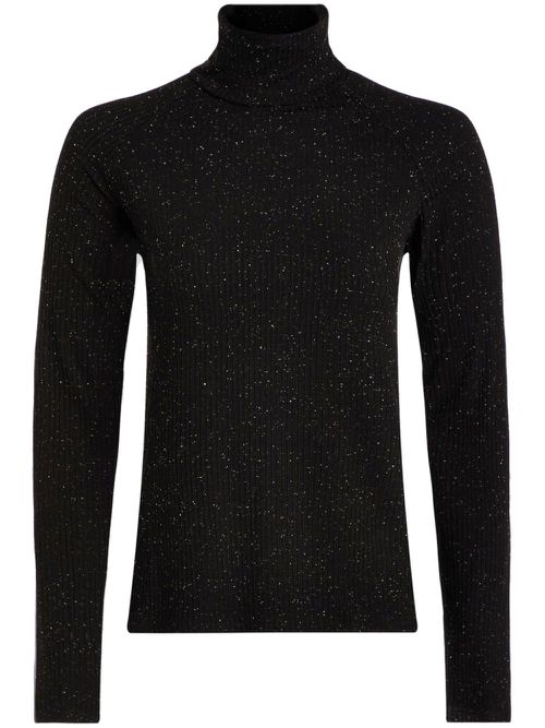 Roya roll-neck T-shirt - Black