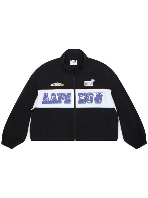 Logo-appliquéd jacket - Black