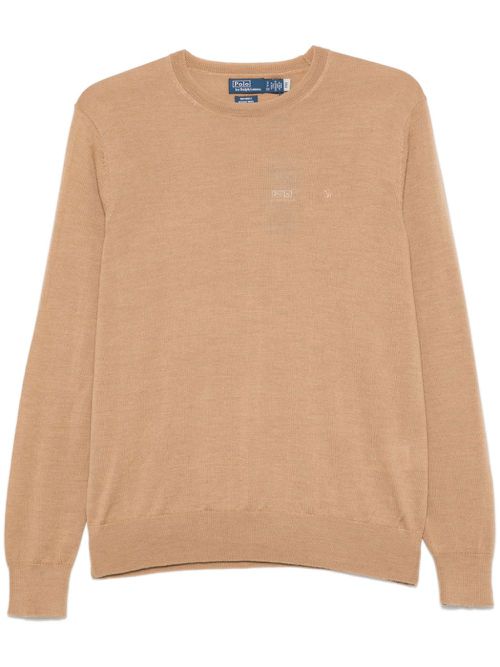 Polo Pony-motif sweater - Brown